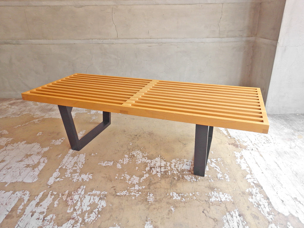 ジョージ ネルソン George Nelson プラットフォーム ベンチ Platform Bench テーブル ビーチ材 ミッドセンチュリーデザイン リプロダクト 中古品 買い取りしました。