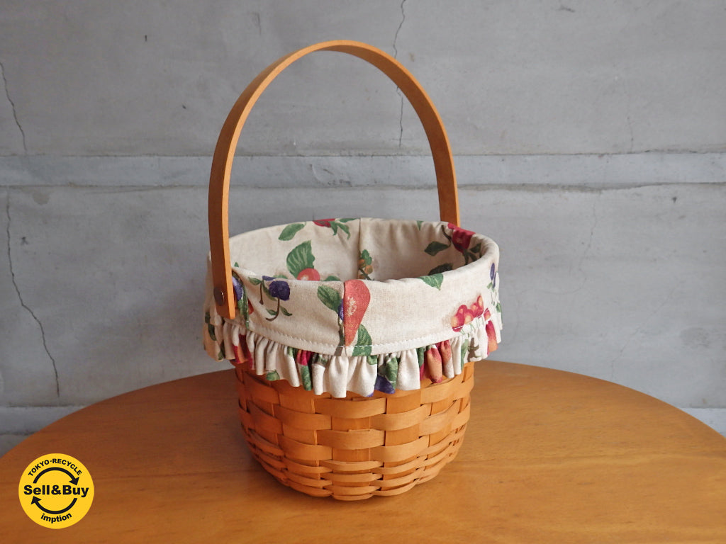 ロンガバーガー LONGABERGER 木製バスケット チェリー ハンドメイド カエデ アメリカ製 中古品 買い取りしました。