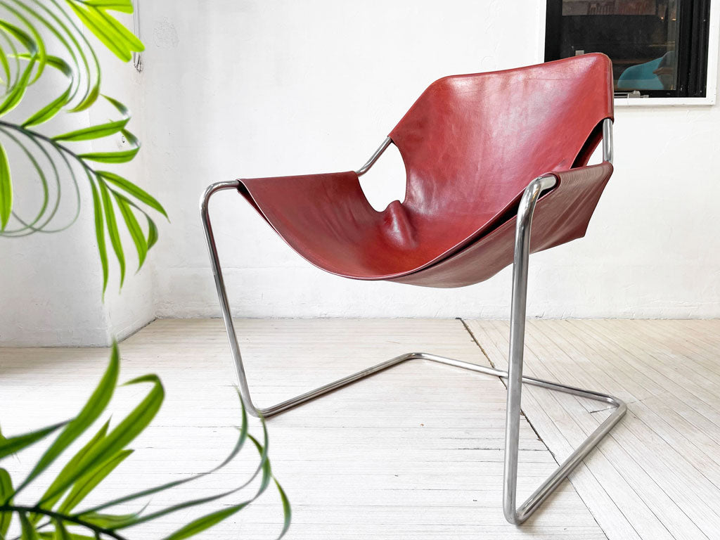 オブジェクト OBJEKTO パウリスターノ アームチェア PAULISTANO ARM CHAIR コニャックカラーレザー 本革 パウロ・メンデス・ダ・ロシャ コンランショップ取扱 MoMA 中古品 買い取りしました。