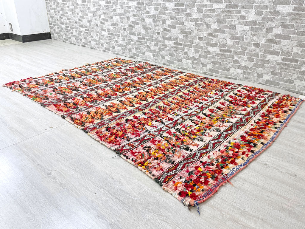 ディアモロッコ DEAR MOROCCO キリムラグ 絨毯 リサイクルラグ アップサイクルラグ ボシャラウィット 185×117cm 中古品 買い取りしました。