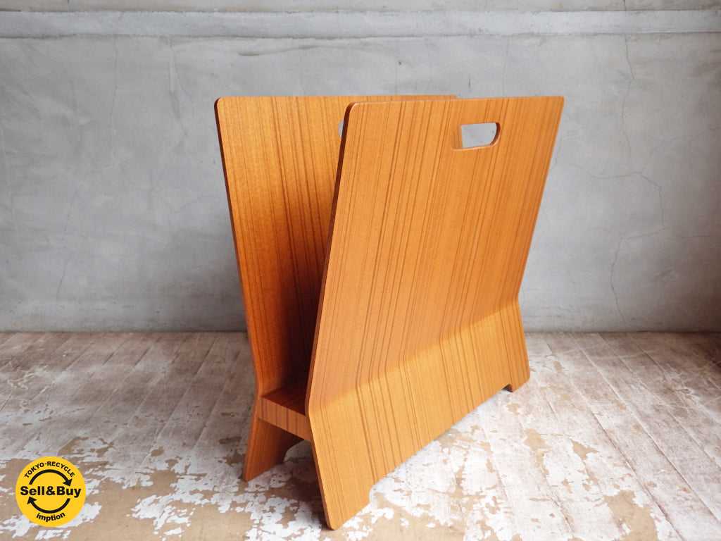 サイトーウッド SAITO WOOD マガジンラック チーク材 プライウッド 中古品 買い取りしました。