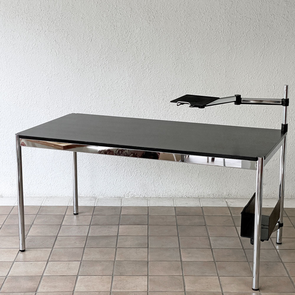  【用賀店】ユーエスエムハラー USMハラー USM Haller モジュラーファニチャー ハラーテーブル ワークデスク オーク材 W150cm トレイ＆スイングアーム付き ブラック 買取させていただきました。