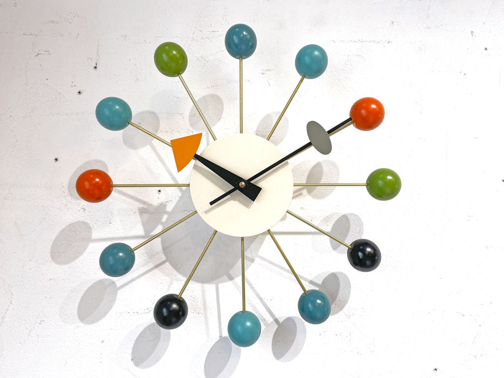 ヴィトラ Vitra ジョージネルソン George Nelson ボールクロック マルチカラー ネルソンクロック ウォールクロック ミッドセンチュリー 美品 正規品 中古品 買い取りしました。