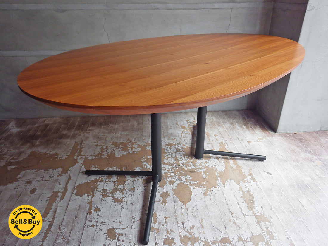 アクタス ACTUS オウン OWN-F ビッグ サイドテーブル ダイニングテーブル ウォールナット材 スチールレッグ 　中古品 買い取りしました。