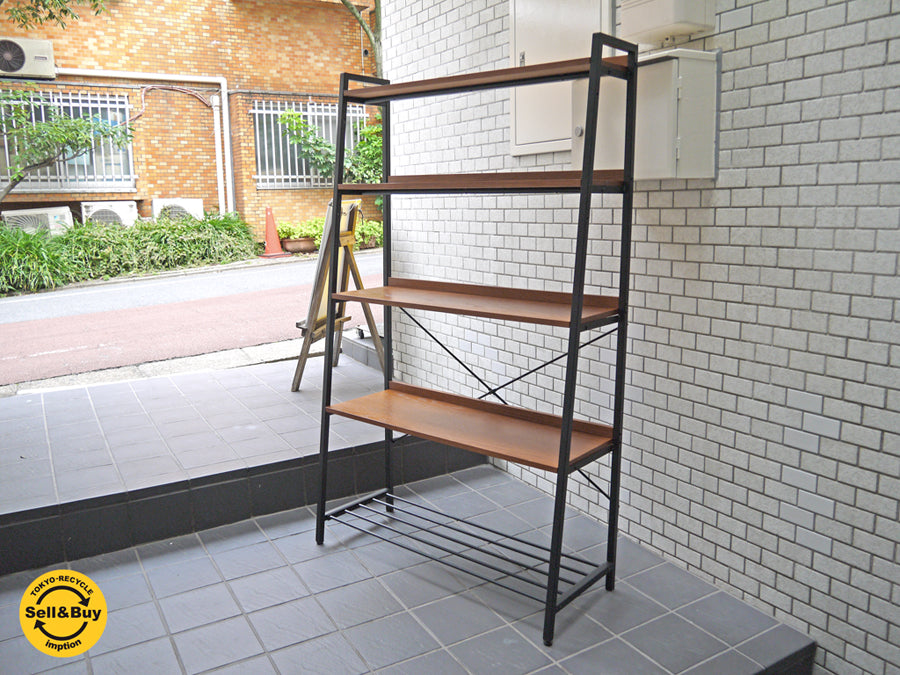 ニコアンドファニチャー niko and ... furniture & supply リビング テリトリー LIVING TERRITORY オープンシェルフ オーク材×スチール 　中古品 買い取りしました。