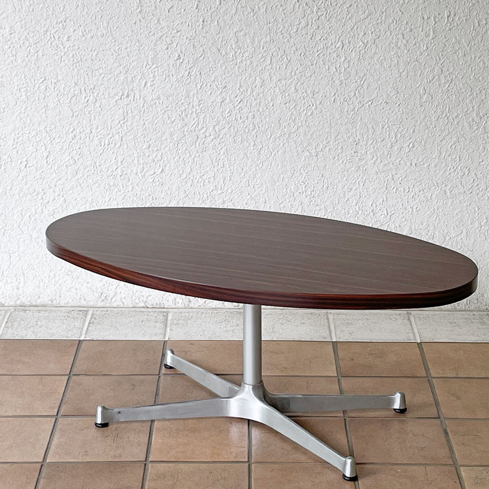  【用賀店】スウィッチ SWITCH TAテーブル リビングテーブル ローズウッド調 メラミントップ 楕円 W90 ミッドセンチュリーデザイン 買取させていただきました。