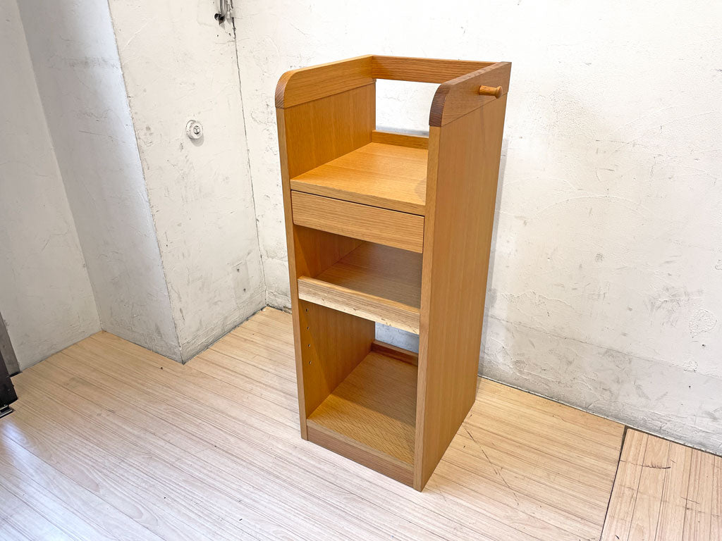 飛騨産業 HIDA コブリナ cobrina デスクランドセルラック 本棚 w42 オーク無垢材 トラフ建築設計事務所 シンプルデザイン 定価￥69,300- 中古品 買い取りしました。