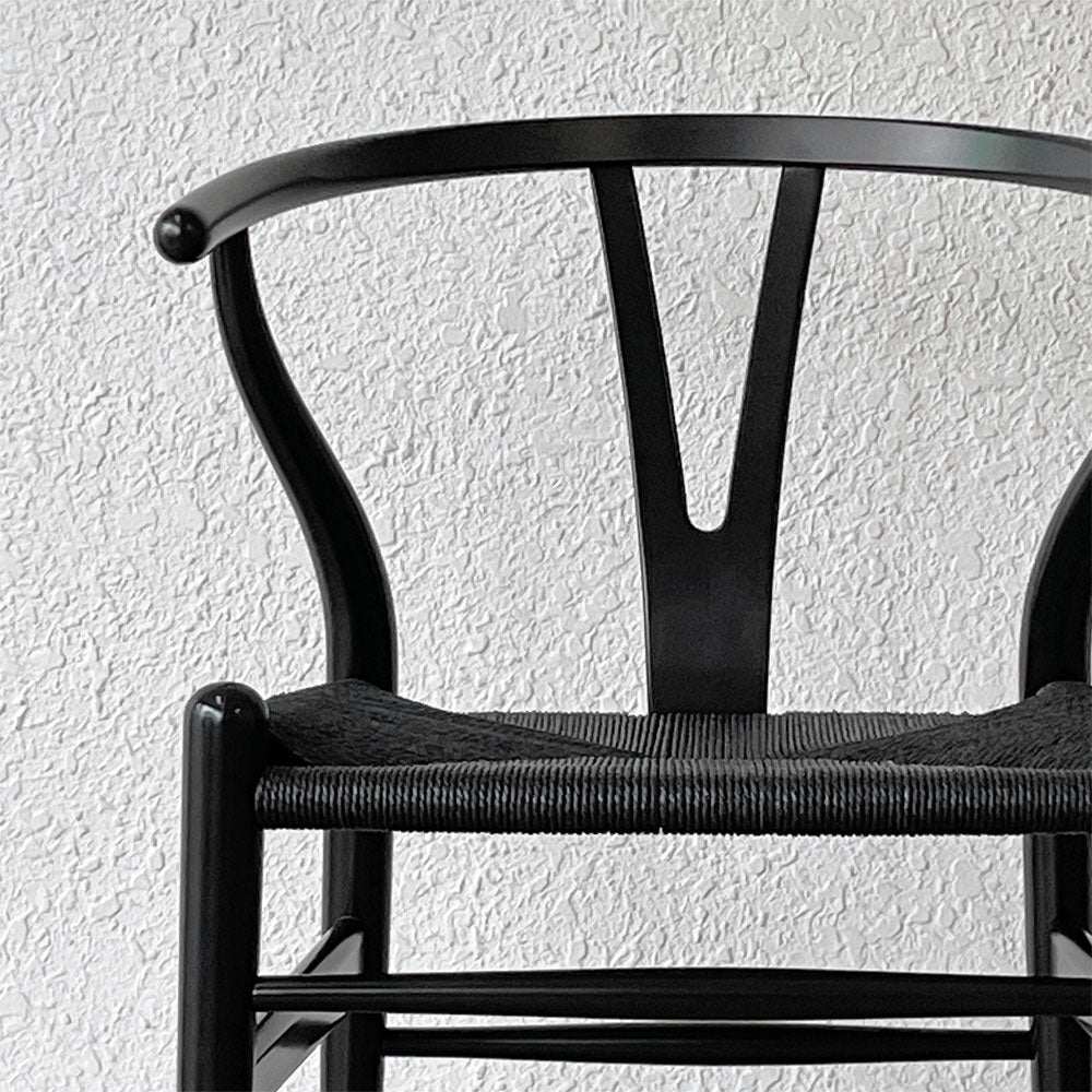 カールハンセン＆サン Carl Hansen & Son CH24 Yチェア ブラックラッカー×ブラックペーパーコード ビーチ材 ハンス・J・ウェグナー デンマーク 北欧家具 ～中国からヒントを得て誕生した、北欧を代表する一脚～