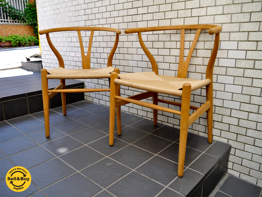 カールハンセン&サン CH24 Yチェア 張替え済み ウィッシュボーンチェア ハンス.J ウェグナー Hans.J Wegner中古品 買い取りしました。