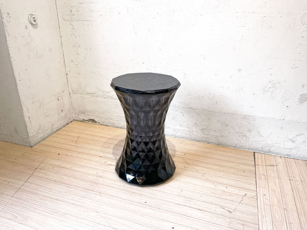カルテル Kartell ストーン STONE スモーク スツール サイドテーブル Φ30cm マルセル・ワンダース Marcel Wanders イタリア 定価￥35,100 中古品 買い取りしました。