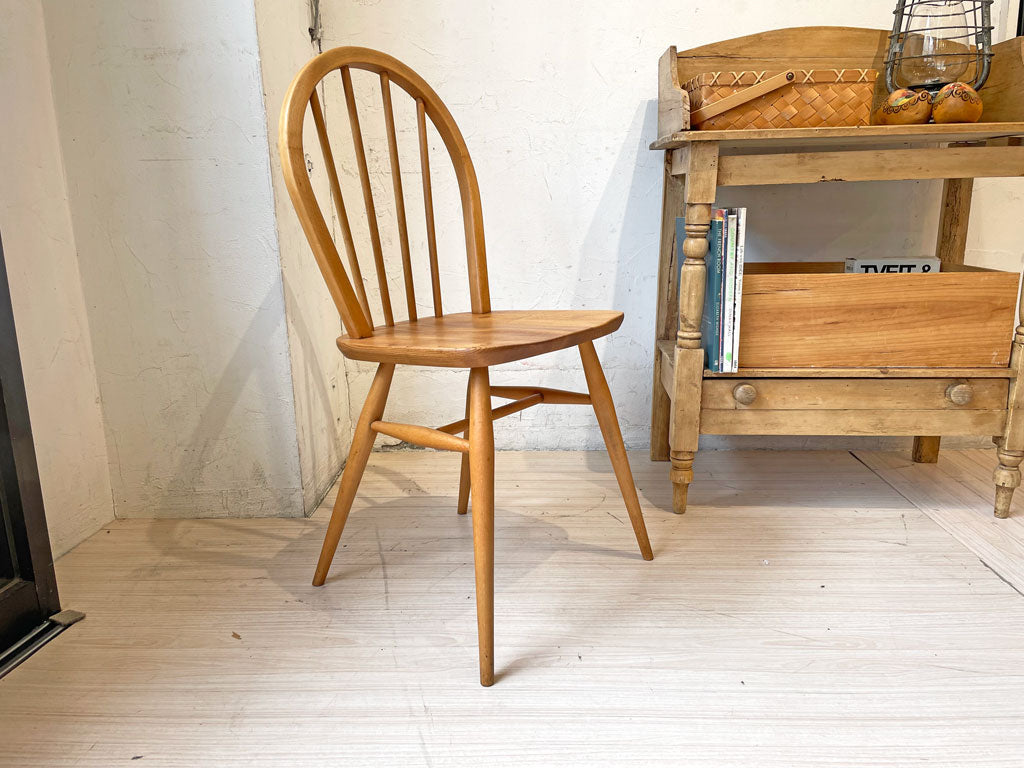 アーコール Ercol フープバックチェア スポークバックチェア エルム材 UKビンテージ 英国家具 ～自分だけの特別な逸品～