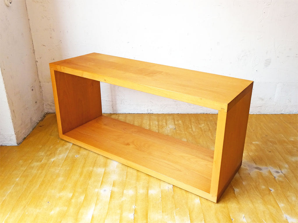 無印良品 MUJI オーダー家具 アルダー無垢材 ベンチテーブル ロの字家具 1段シェルフ AVボード 中古品 買い取りしました。