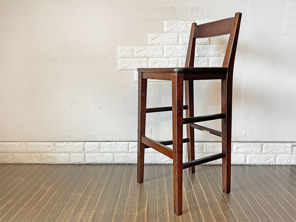 松本民芸家具 カウンターチェア ミズメザクラ 水目桜 無垢材 特注品 民藝家具 A&B 中古品  買い取りしました。