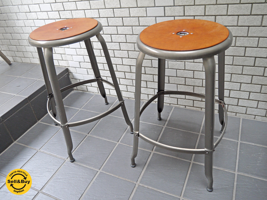 MIJL ニコルチェア NICOLLE CHAIR 60 ブラック スチール ハイスツール 専用牛革シートパッド付き ザ・コンランショップ THE CONRAN SHOP 取扱い 　中古品 買い取りしました。