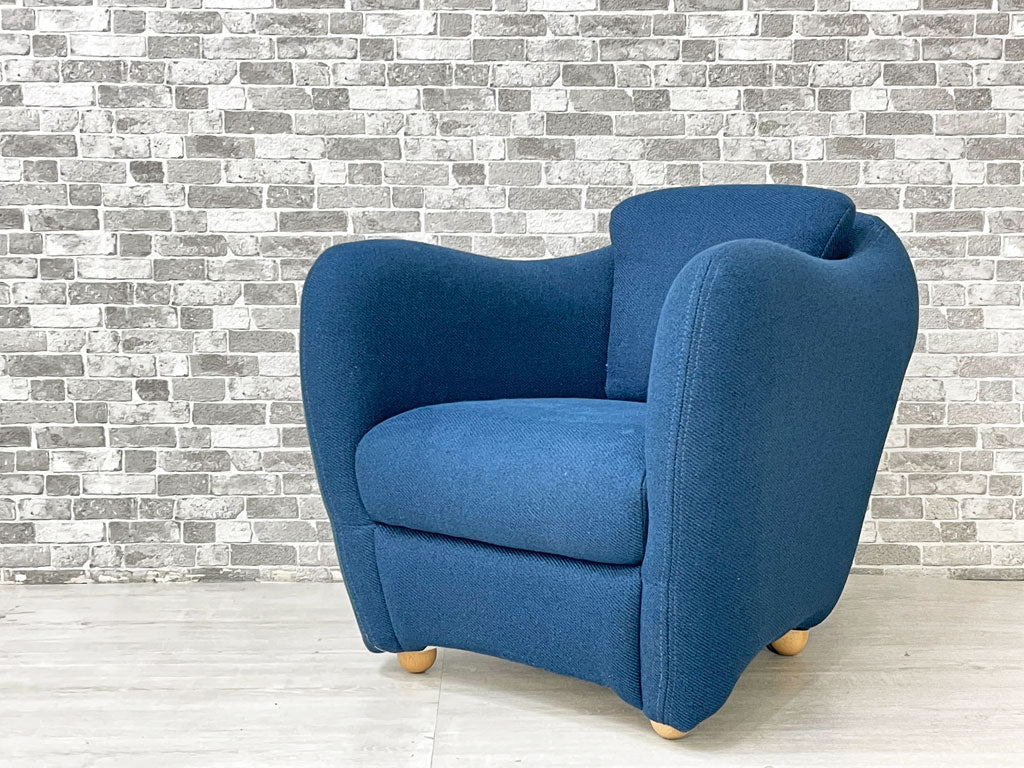 イデー IDEE ミニミラーアームチェア MINI MILLER ARM CHAIR 1人掛けソファ パーソナルチェア シングルソファ ファブリック ネイビー買い取りしました。