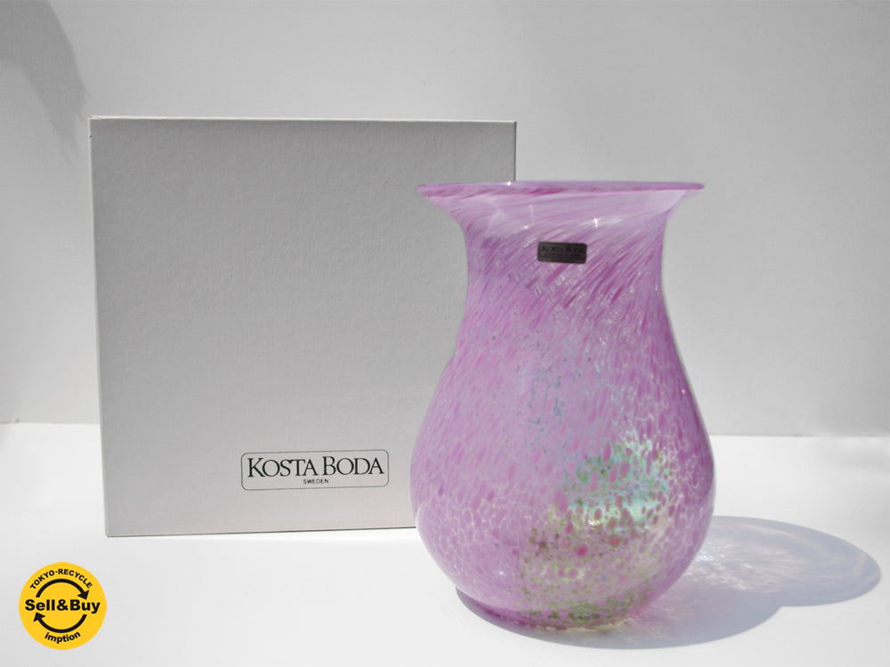 コスタボダ KOSTA BODA フラワーベース 花瓶 ウルリカ・ヒードマン・ヴァリーン Ulrica Hydman-Vallien 箱付 買い取りしました。