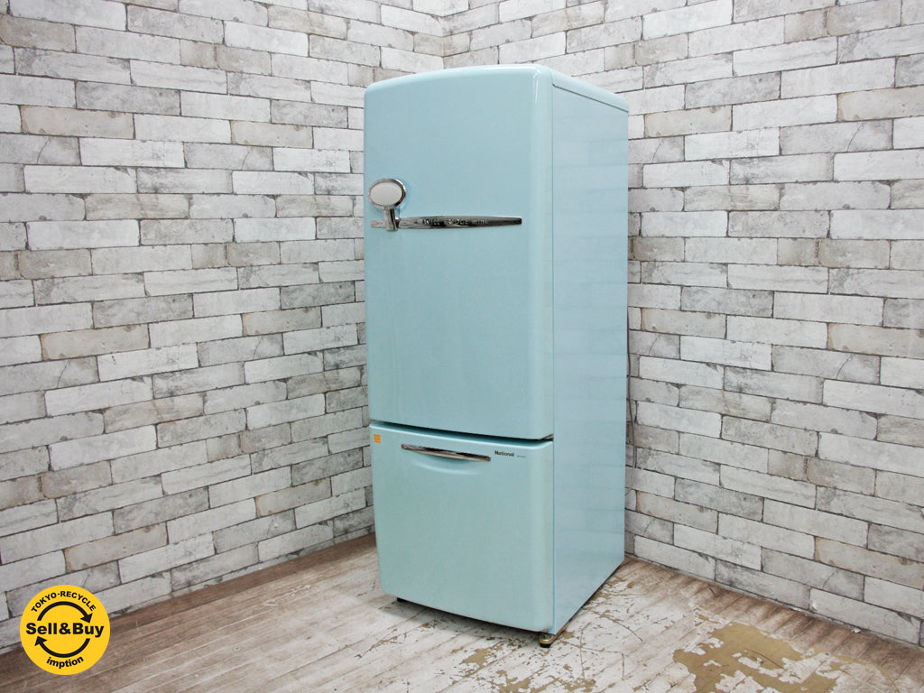 ナショナル National ウィル WiLL Fridge mini 冷蔵庫 162L ターコイズ カラー 2004年製 中古品 買い取りしました。