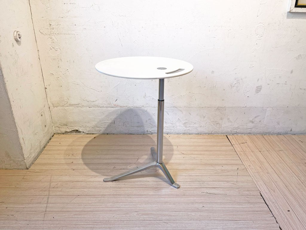 フリッツハンセン Fritz Hansen リトルフレンド LITTLE FRIEND サイドテーブル キャスパー・サルト 多目的マルチテーブル ホワイト×クローム 定価約163,900- 中古品 買い取りしました。
