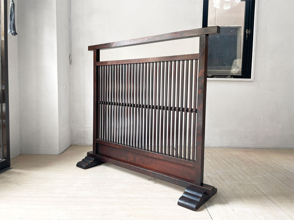 松本民芸家具 C型衝立 つい立て パーテーション W121cm ミズメザクラ 無垢材 定価179,300円 民藝 和家具 和モダン 中古品 買い取りしました。