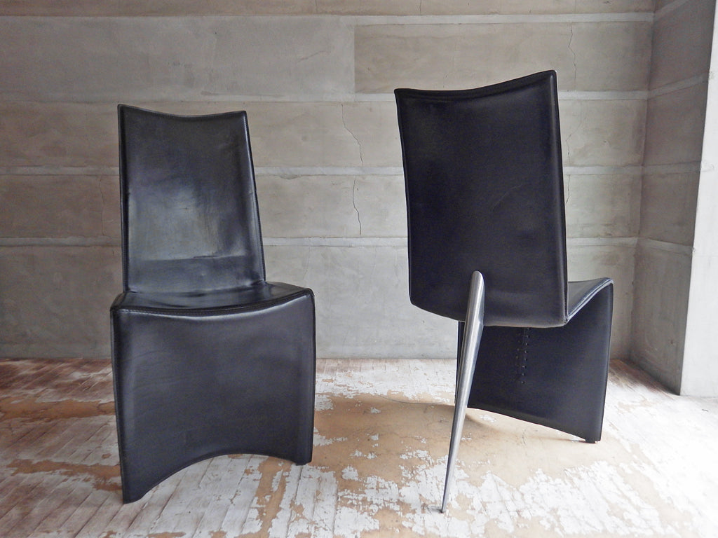 ドリアデ Driade アーチャーチェア ED Archer Chair レザーチェア ブラック フィリップスタルク 本革 中古品 買い取りしました。