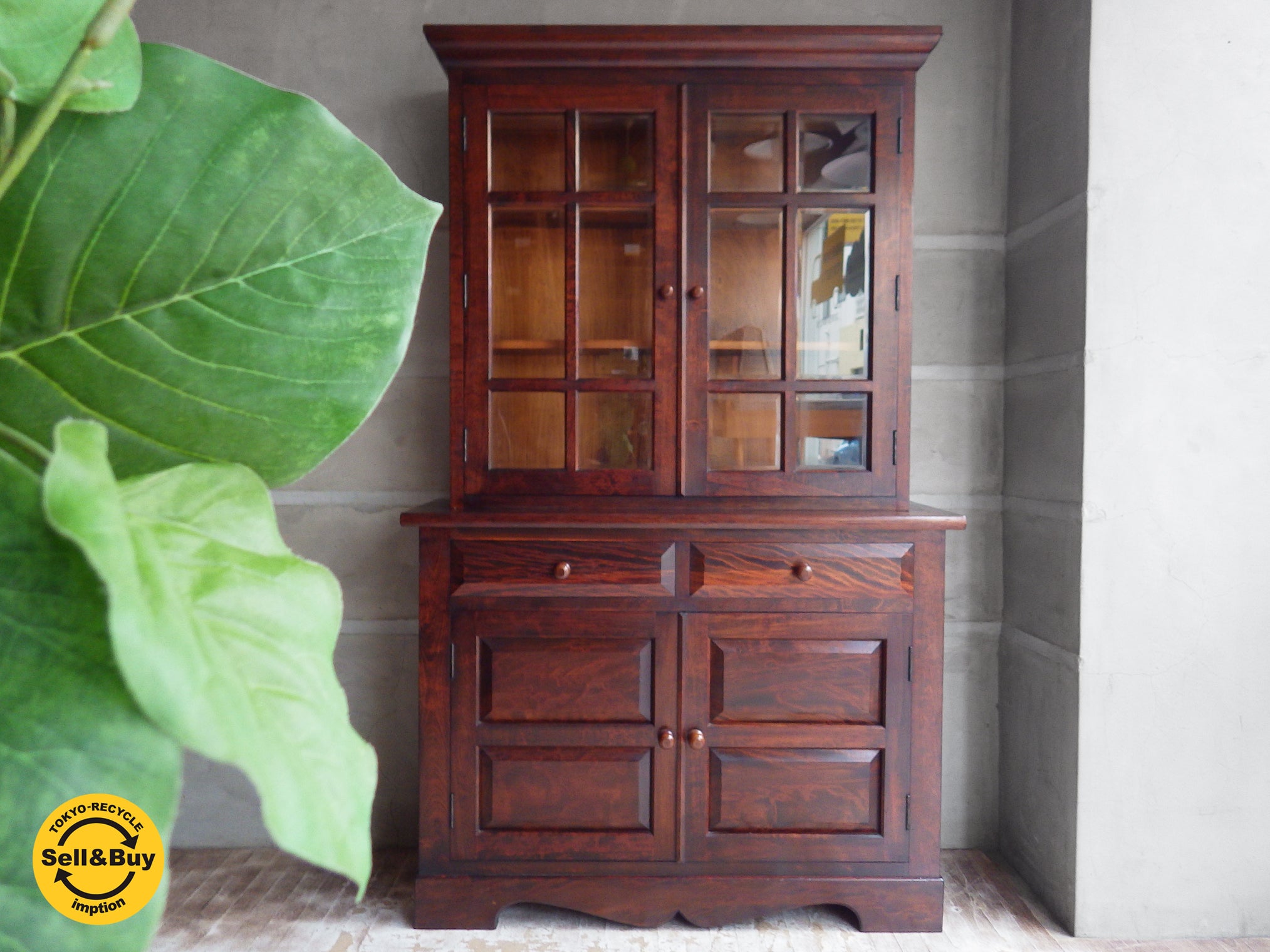 松本民芸家具 A型 食器棚 本棚 キャビネットミズメザクラ ～豊かな自然を家具に感じる。～ 【 買取と販売とレンタルのお店 】