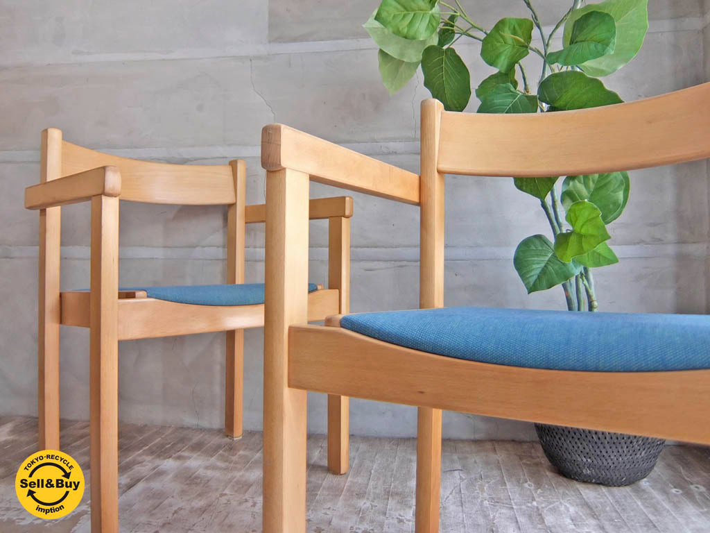 ゲタマ GETAMA ビンテージ アームチェア ビーチ材フレーム ハンス J. ウェグナー Hans J Wegner デザイン デンマーク ～巨匠の手掛けた500のひとつ～ 【 買取と販売とレンタルのお店 】