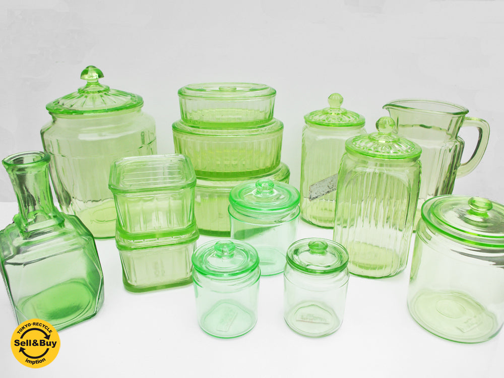 ホッキンググラス HOCKING GLASS COMPANY ウランガラス キッチンウエア 多数 買い取りしました。