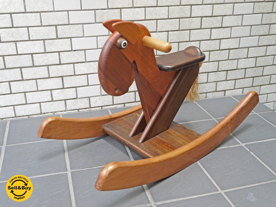 テデ社 tede JANOSCHIK ロッキングホース 木馬 無垢材 乗用玩具 ドイツ 　中古品 買い取りしました。