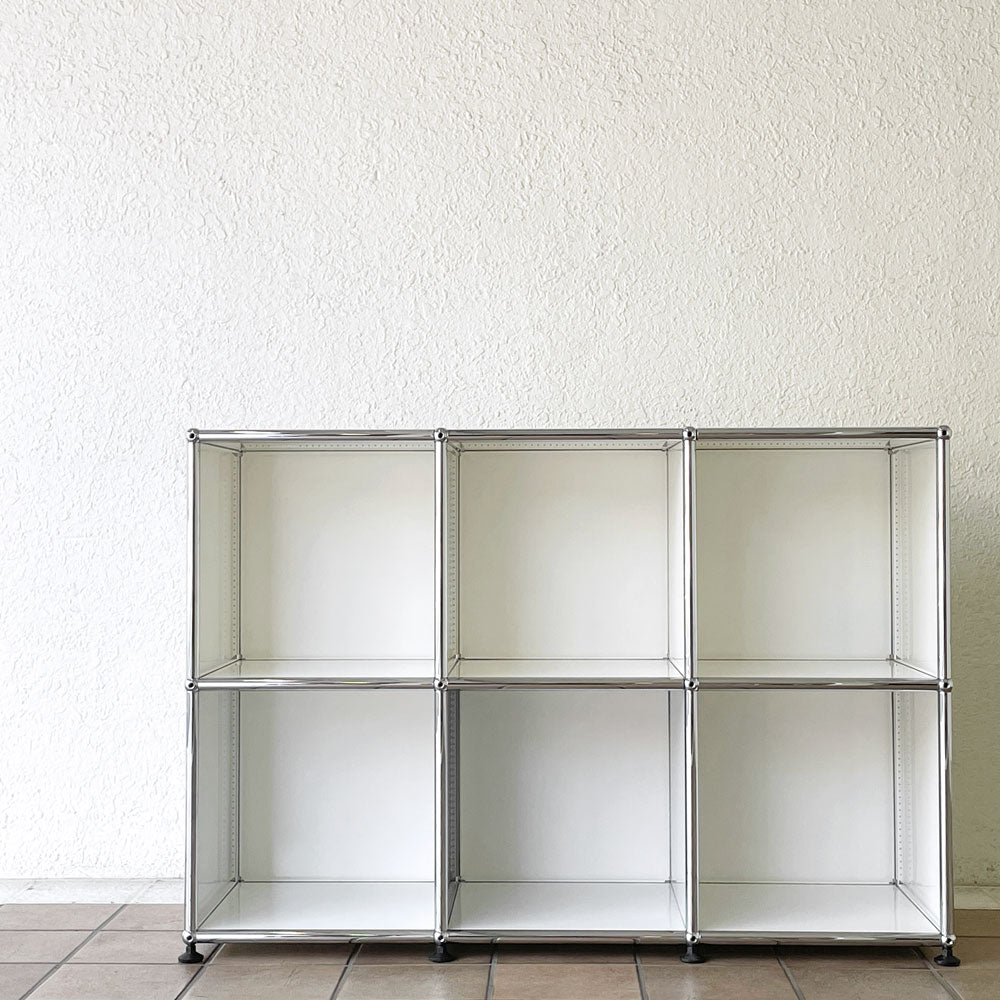  【用賀店】ユーエスエムハラー USMハラー USM Haller キャビネット シェルフ 3列2段 ホワイト グレー モジュラー モダンデザイン スイス 定価243,123円  買取させていただきました。