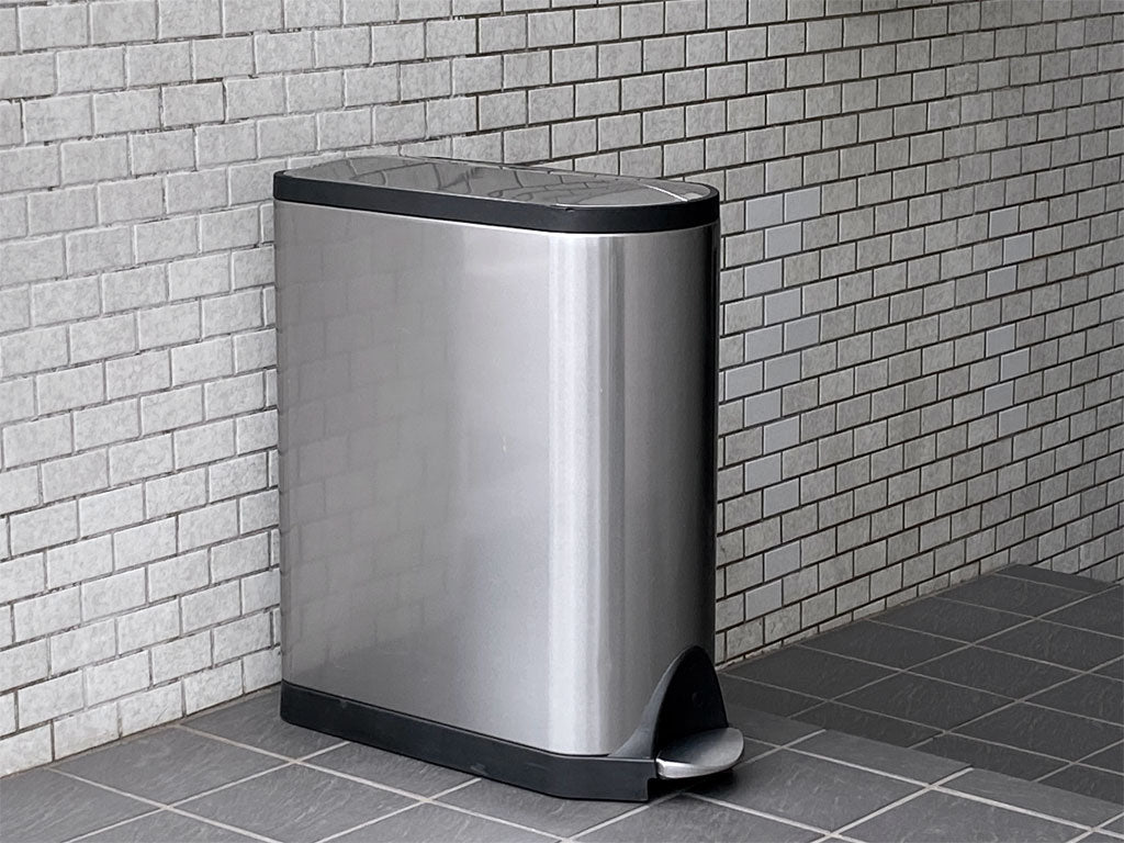 シンプルヒューマン simplehuman バタフライステップカン 分別タイプ 40L ステンレス ダストボックス ゴミ箱 中古品 買い取りしました。