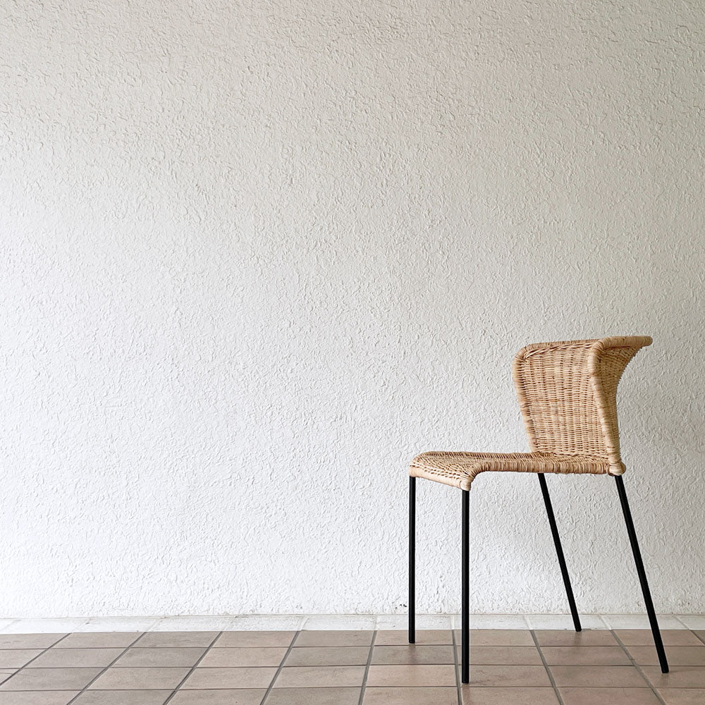 シボネ CIBONE サンタルチアチェア SANTA LUCIA CHAIR ラタン×スチールパイプ バウハウス Bauhaus ハーバート・ヒルヒエ Herbert Hirche ドイツ　～暮らしに溶け込む、バウハウスデザイン。～