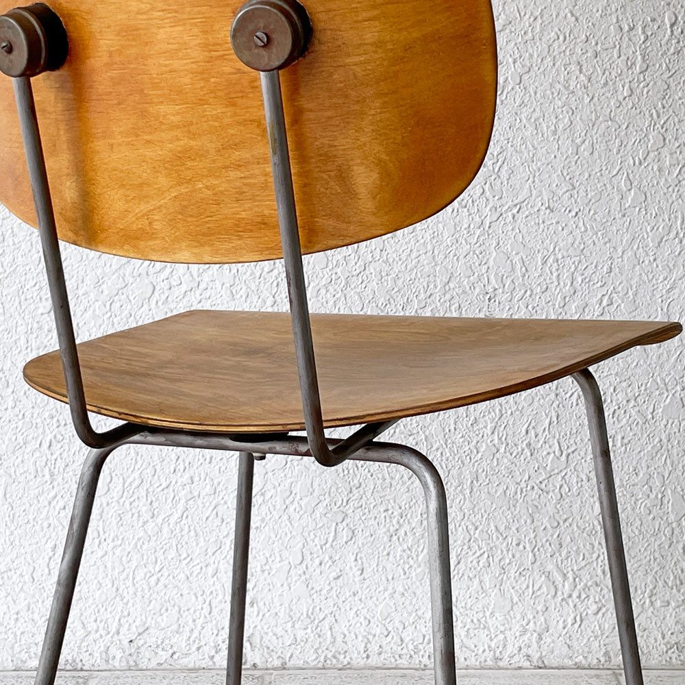 ギスペン Gispen model116 チェア ビンテージ プライウッドｘスチール ヴィム・リートフェルト Wim Rietveld オランダ ～思わず振り返る美しい後ろ姿～