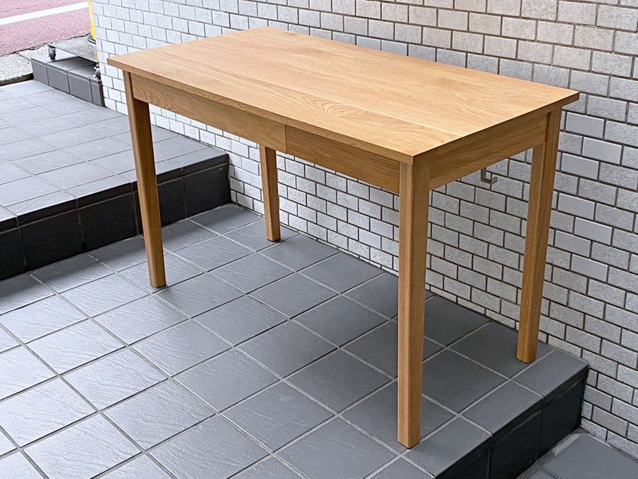 無印良品 MUJI オーク材 パーソナルデスク ワークテーブル W110 引出し付 ナチュラル 　中古品 買い取りしました。