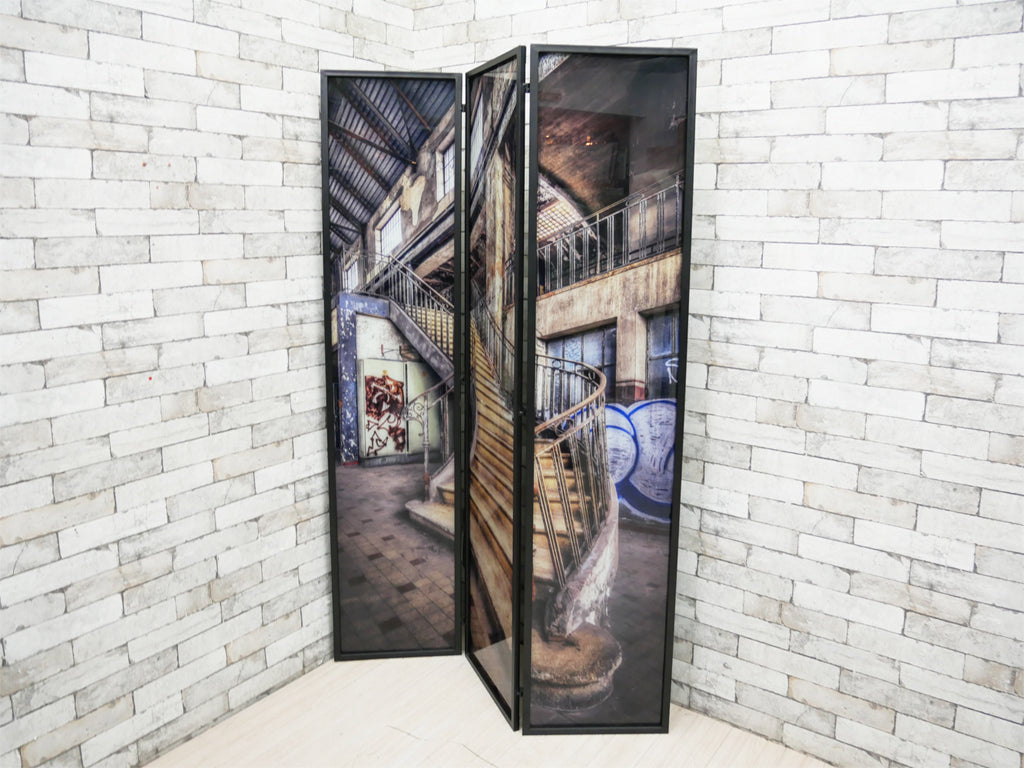 カレデザイン KARE Design ルームディバイダー ガラスパーテーション Room Divider Glass Palms ドイツ 定価￥87,450-   中古品  買い取りしました。