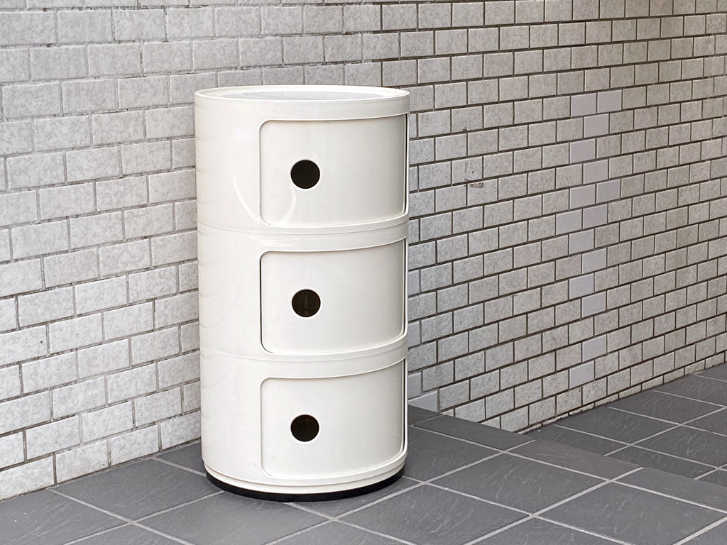 カルテル Kartell コンポニビリ COMPONIBILI ホワイト 3段 ストレージボックス アンナ・カステッリ・フェリエーリ イタリア 中古品 買い取りしました。