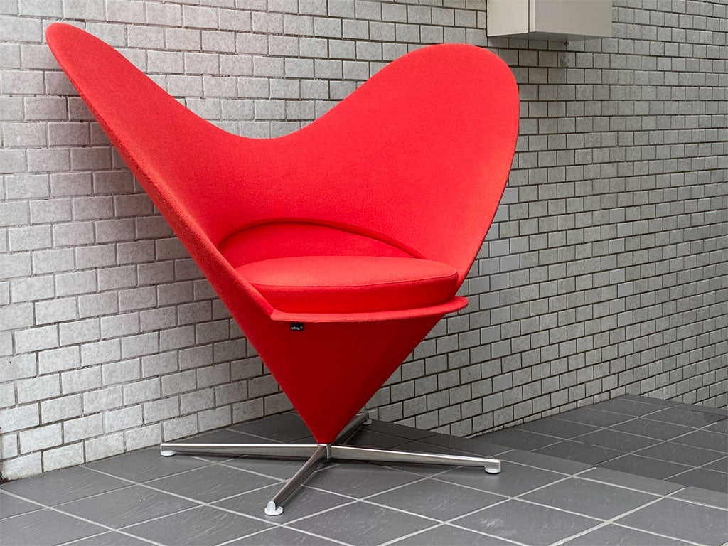 ヴィトラ vitra ハートコーンチェア Heart Cone Chair レッド ヴェルナー・パントン Verner Panton 名作椅子 中古品 買い取りしました。