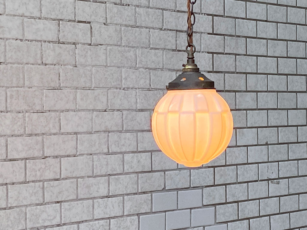 US ビンテージ US Vintage ミルクガラス ペンダントライト Milk Glass Pendantlight ホワイト 中古品 買い取りしました。