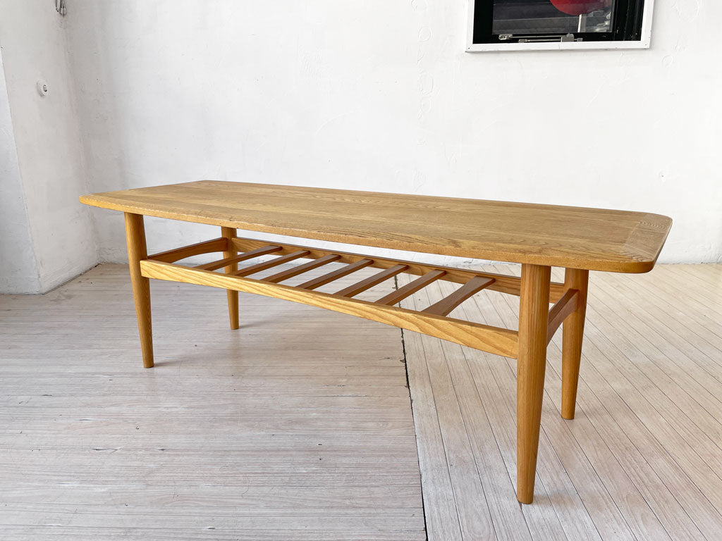 モモナチュラル MOMO Natural エルモ ELMO ローテーブル 1200 コーヒーテーブル W121.5 エルム材 参考定価 ￥39,900- 廃番 ★ 中古品 買い取りしました。