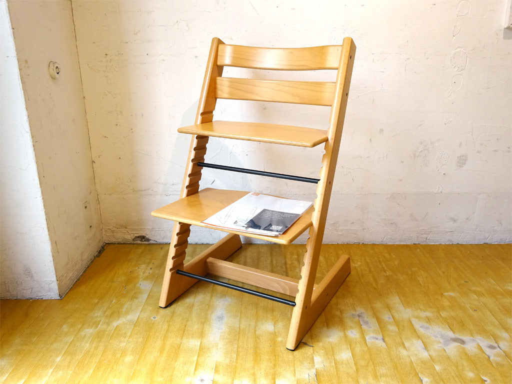 ストッケ STOKKE トリップトラップ TRIPP TRAPP 新型 ナチュラル ベビーチェア 北欧 ノルウェー 取扱説明書付 定価31900程 中古品 買い取りしました。