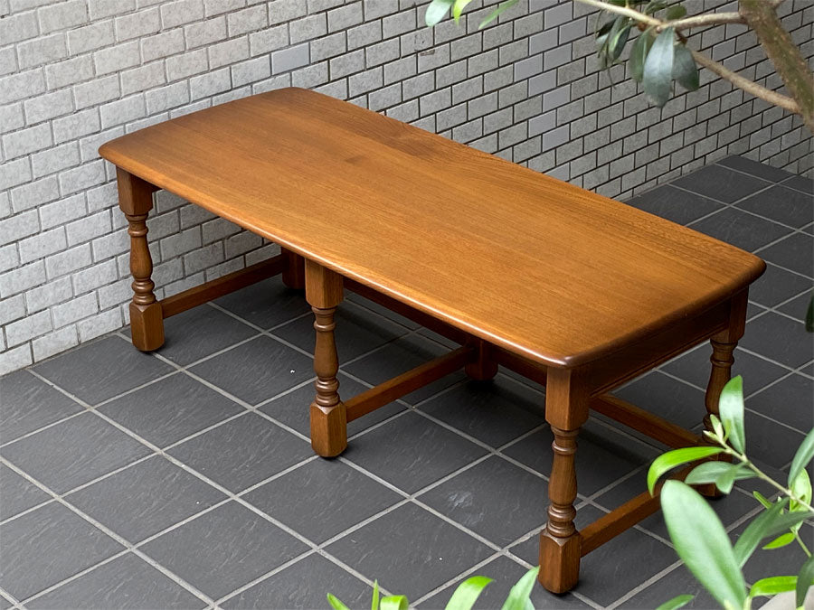 アーコール ercol ビンテージ センターテーブル ローテーブル エルム無垢材 コロニアル様式 英国家具 ～アーコールの挑戦～