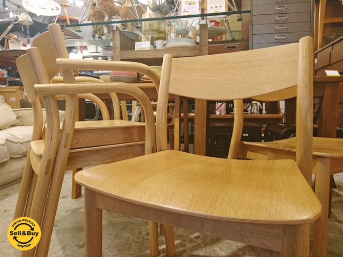 無印良品 MUJI リアルファニチャー REAL FURNITURE オーク材 ダイニングチェア ～シンプルながらも曲線を活かしたグッドデザイン～ 【 買取と販売とレンタルのお店 】