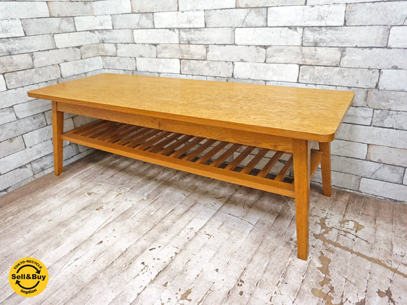 パシフィックファニチャーサービス PACIFIC FURNITURE SERVICE DH TEA TABLE WITH SHELF Lサイズ オーク材 買い取りしました。祖師ヶ谷大蔵店 出張買取もお任せ下さい。