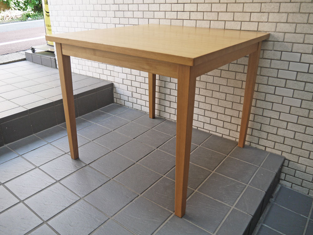 無印良品 MUJI ダイニングテーブル タモ無垢材 スクエア 正方形 W85cm 廃番 中古品 買い取りしました。