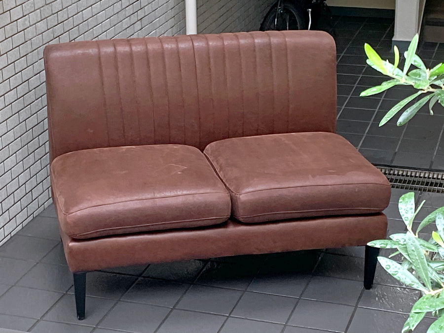 ノットアンティークス Knot antiques グレス ソファ GRESS SOFA ２シーター Sサイズ アームレス カカオ CRASH GATE取扱い ～新たなビンテージ～