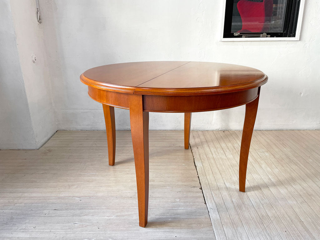 セルバ SELVA エクステンション ラウンド ダイニングテーブル 伸長式 クラカルモダンスタイル イタリア家具 中古品 買い取りしました。