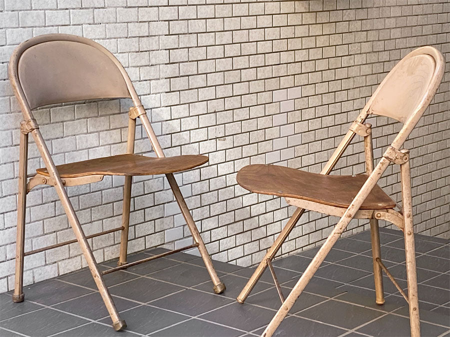 USビンテージ US Vintage アメリカンシーティングカンパニー AMERICAN SEATING COMPANY フォールディングチェア 1920-1940's ～普遍的機能美～
