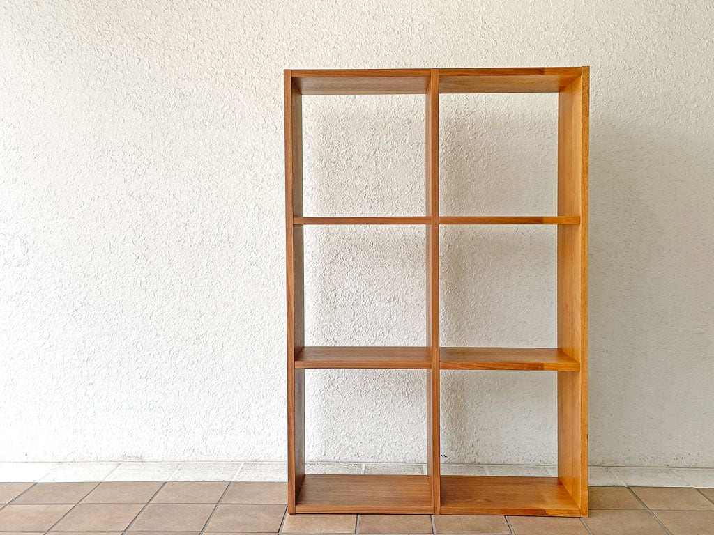 無印良品 MUJI スタッキングシェルフ 3段2列 ウォールナット材 オープンシェルフ ブックシェルフ ナチュラルデザイン 定価 ¥34,900- 現状品 中古品 買い取りしました。
