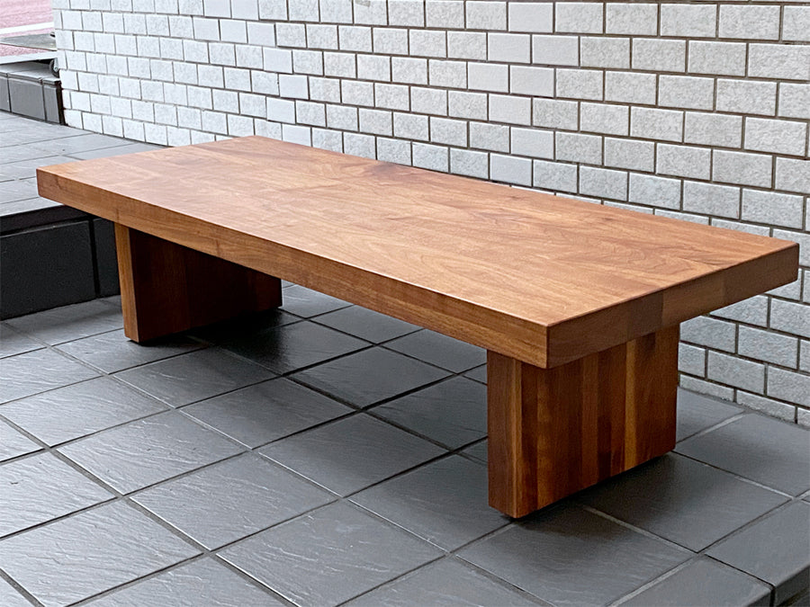 マスターウォール MASTERWAL デニッシュ ローリビングテーブル DANISH LOW LIVING TABLE ウォールナット無垢集積材 　中古品 買い取りしました。