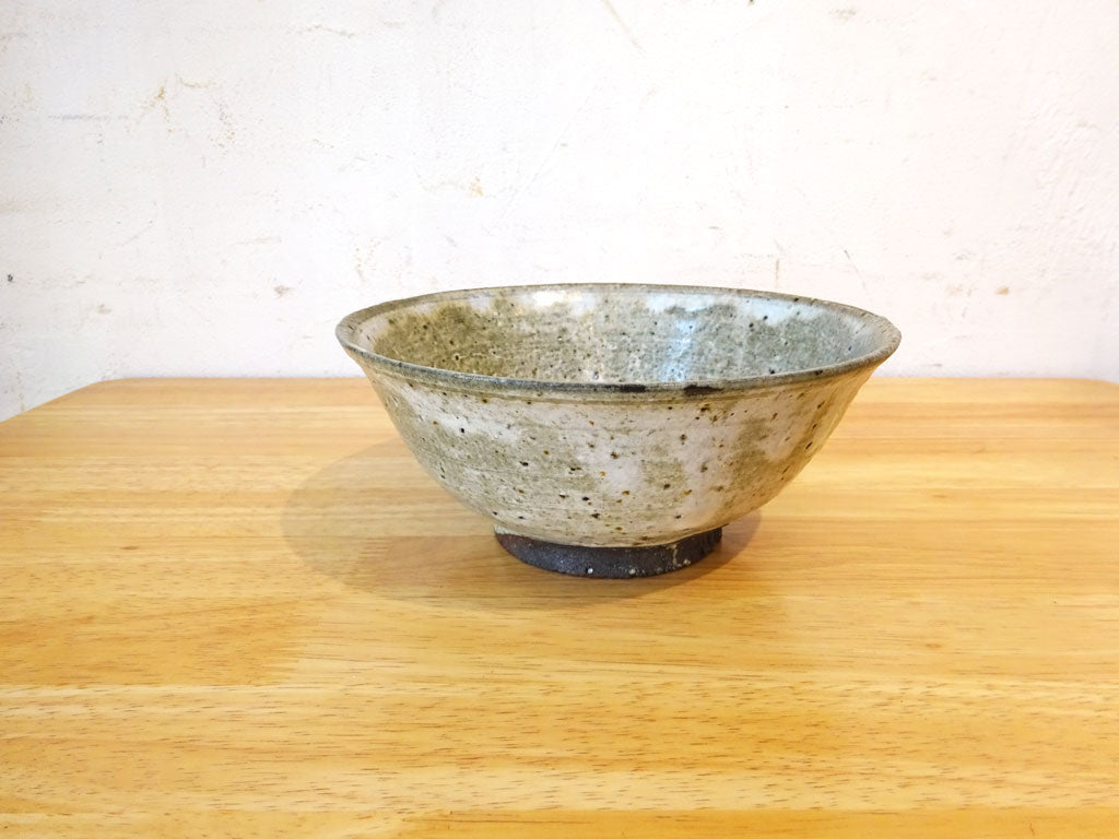小嶋亜創 灰釉 灰粉引 深鉢 丼 ボウル 現代作家 陶芸家 中古品 買い取りしました。