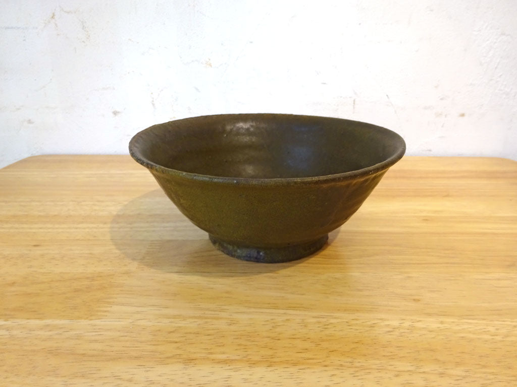 小嶋亜創 黒釉碗 深鉢 丼 ボウル 現代作家 陶芸家 中古品 買い取りしました。
